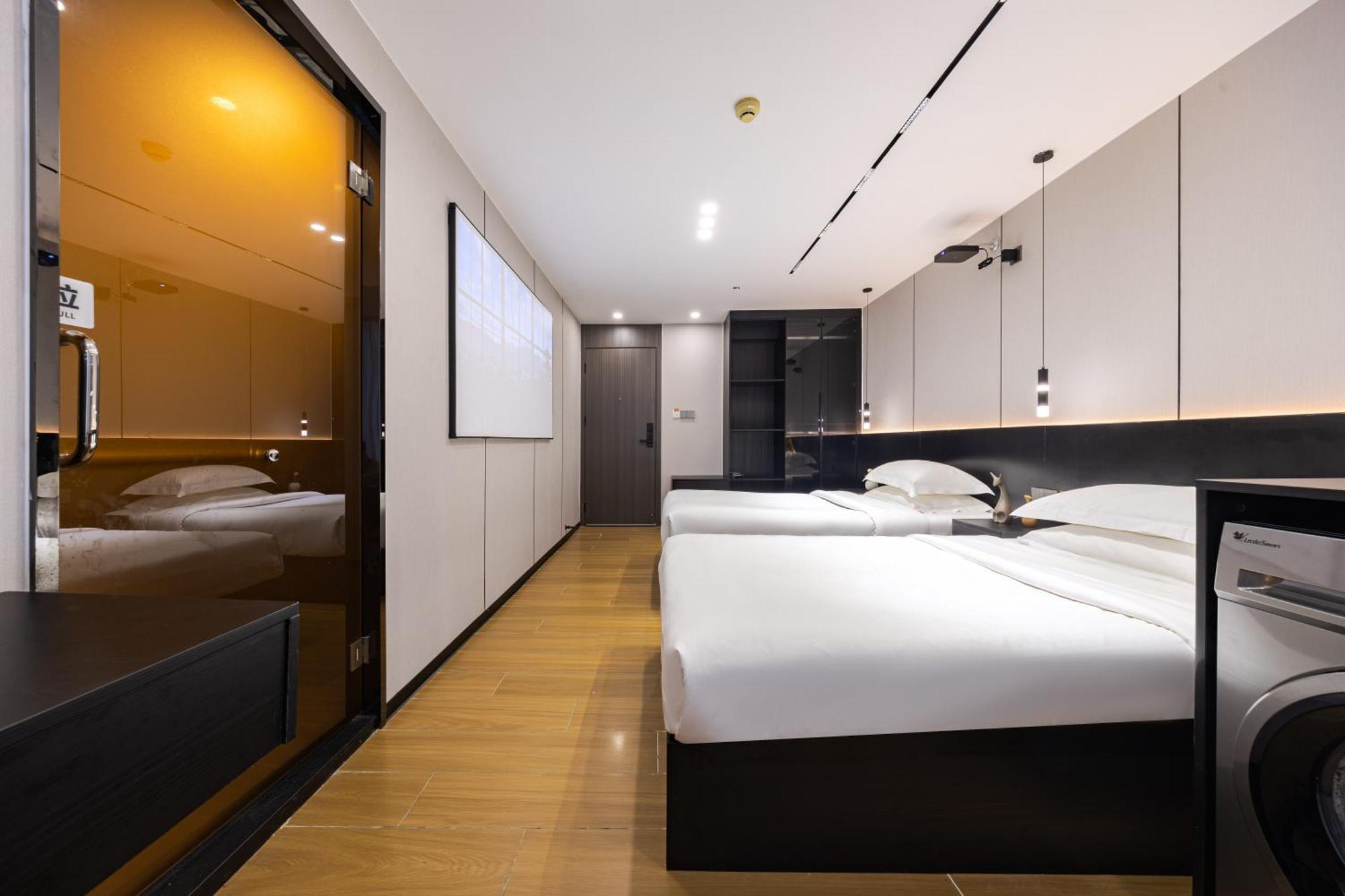 Yu Manju High-Floor Huge-Screen Audiovisual Hotel-Guangzhou Tower Zhujiang New Town Sports West Road Branch ภายนอก รูปภาพ