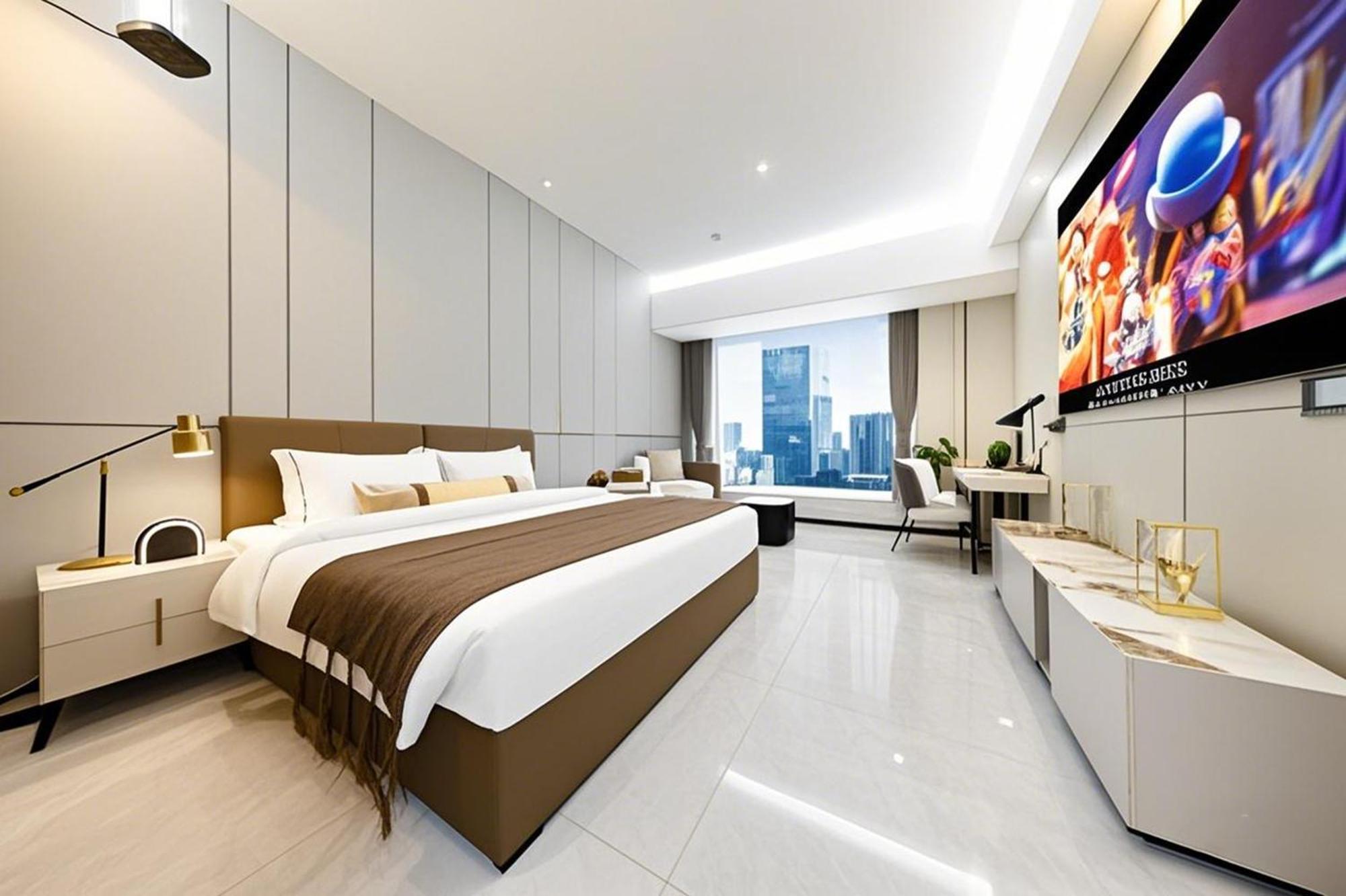 Yu Manju High-Floor Huge-Screen Audiovisual Hotel-Guangzhou Tower Zhujiang New Town Sports West Road Branch ภายนอก รูปภาพ
